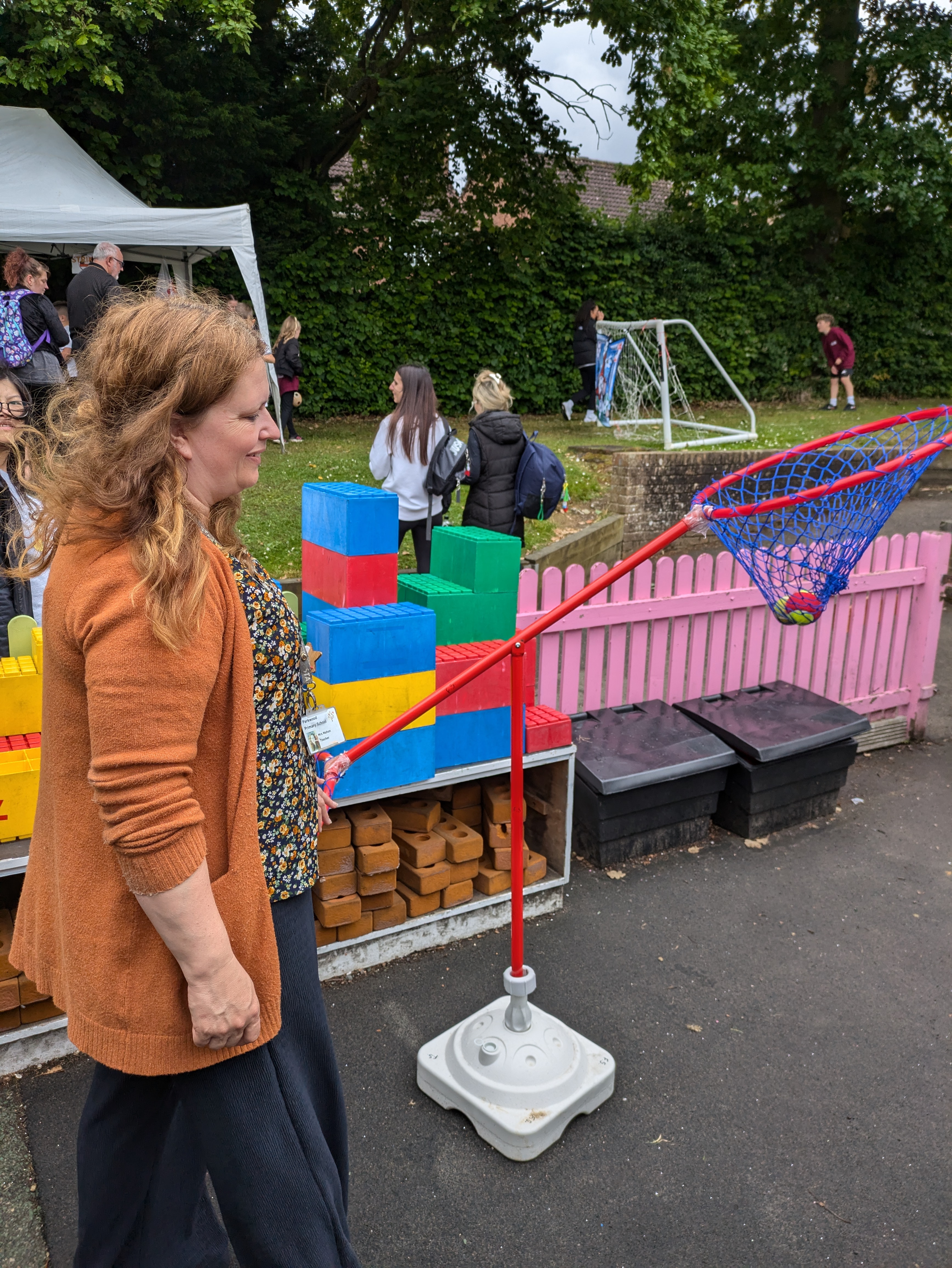 A teacher supporting at the PSA summer fair